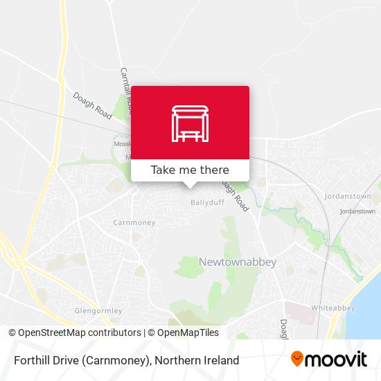 Forthill Drive (Carnmoney) map