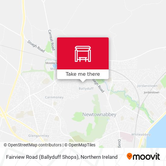 Fairview Road (Ballyduff Shops) map
