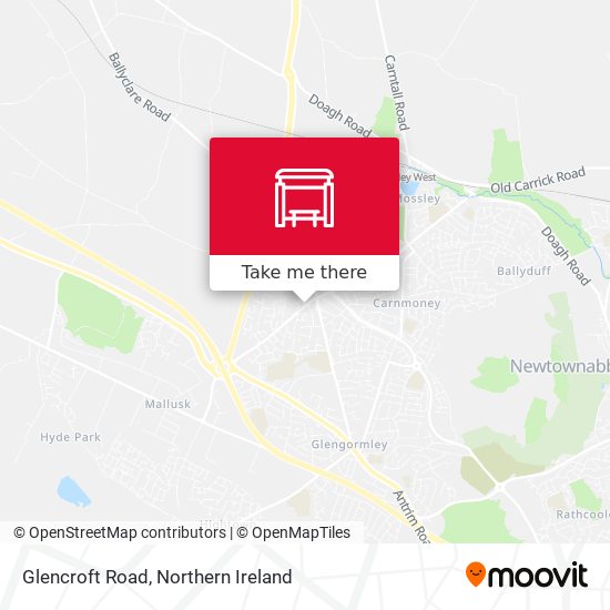 Glencroft Road map