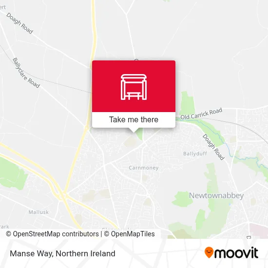 Manse Way map