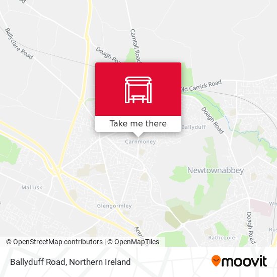 Ballyduff Road map