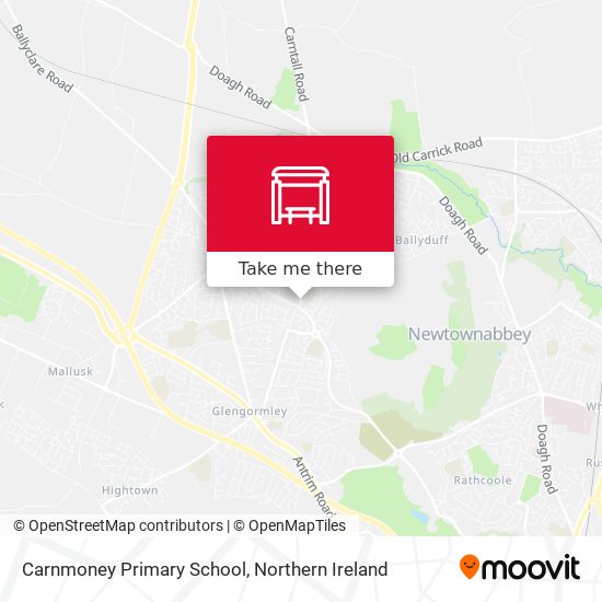 Carnmoney Primary School map