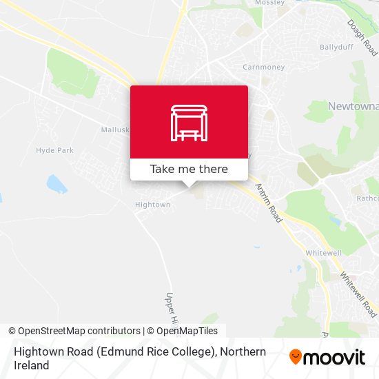 Hightown Road (Edmund Rice College) map