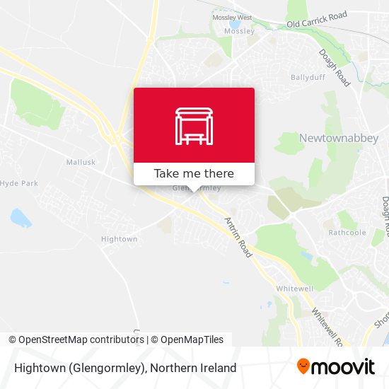 Hightown (Glengormley) map