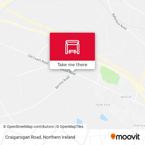 Craigarogan Road map