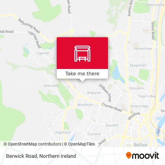Berwick Road map