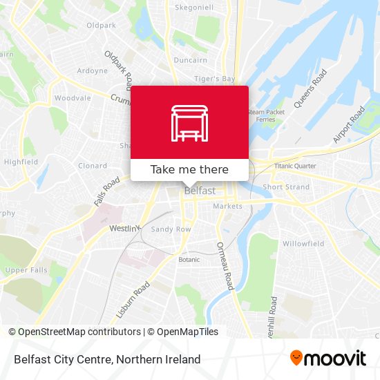 Belfast City Centre map