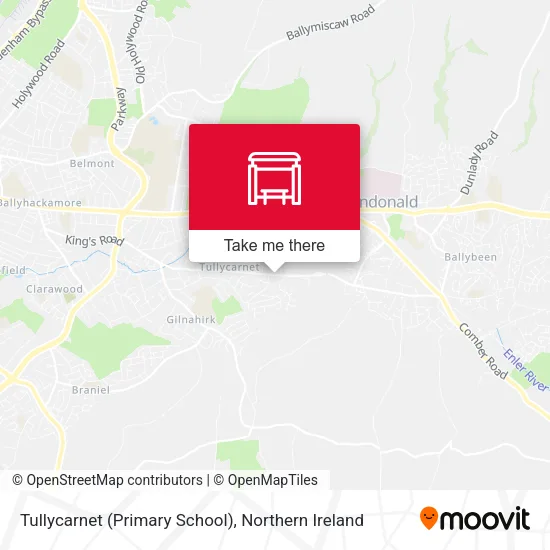 Tullycarnet (Primary School) map
