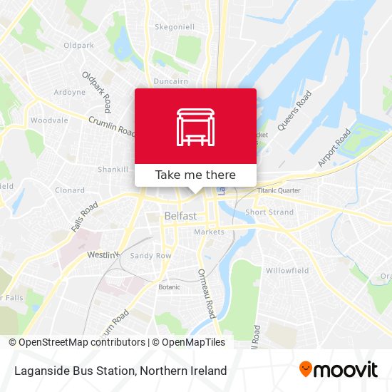 Laganside Bus Station map