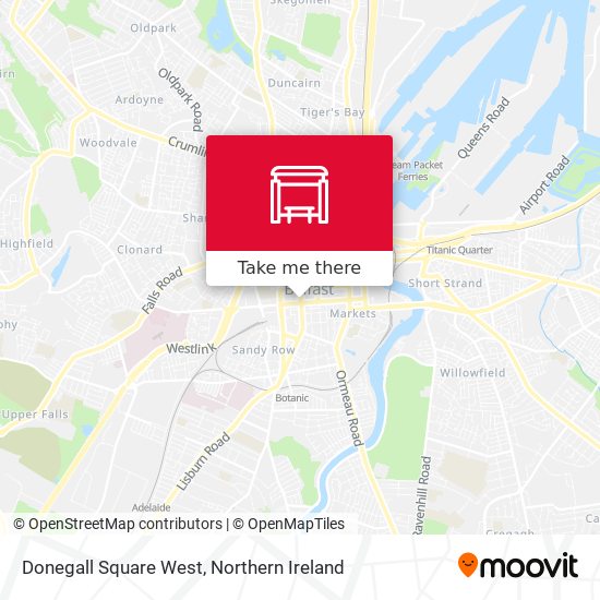 Donegall Square West map