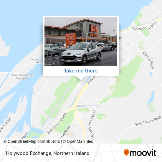 Holywood Exchange map