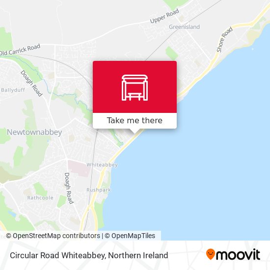 Circular Road Whiteabbey map