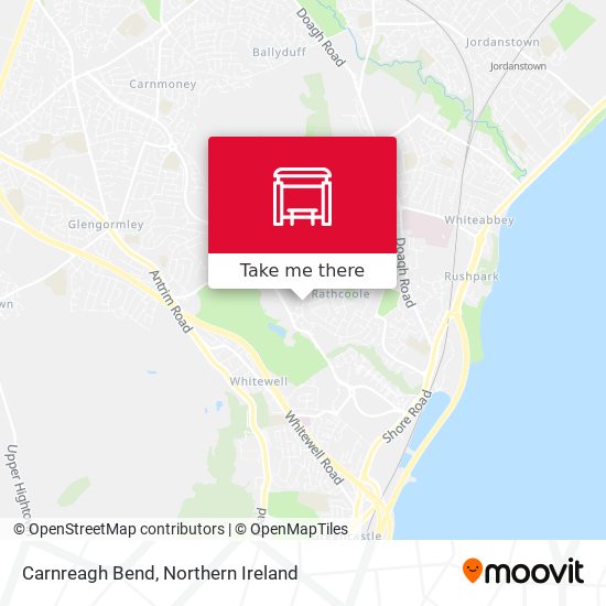 Carnreagh Bend map