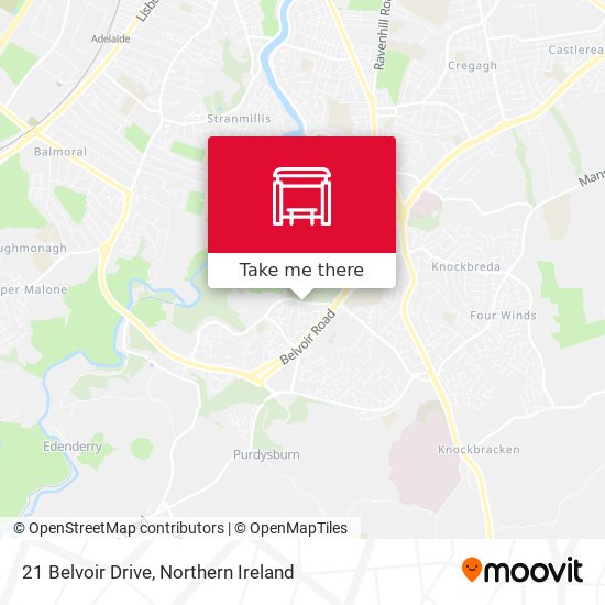 21 Belvoir Drive map