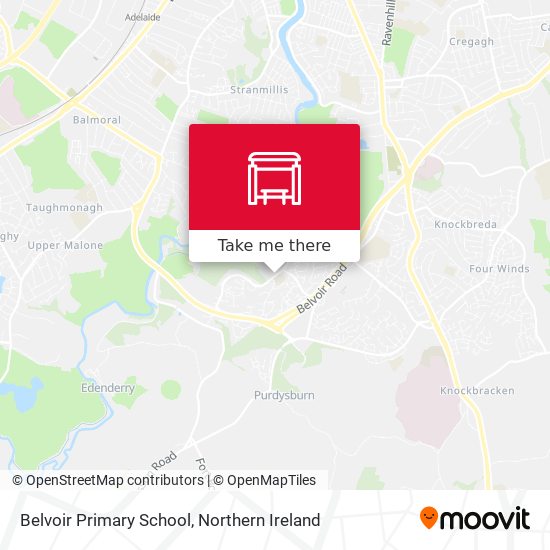 Belvoir Primary School map
