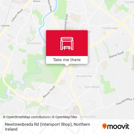 Newtownbreda Rd (Intersport Shop) map