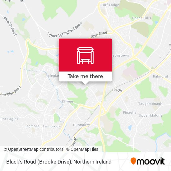 Black's Road (Brooke Drive) map