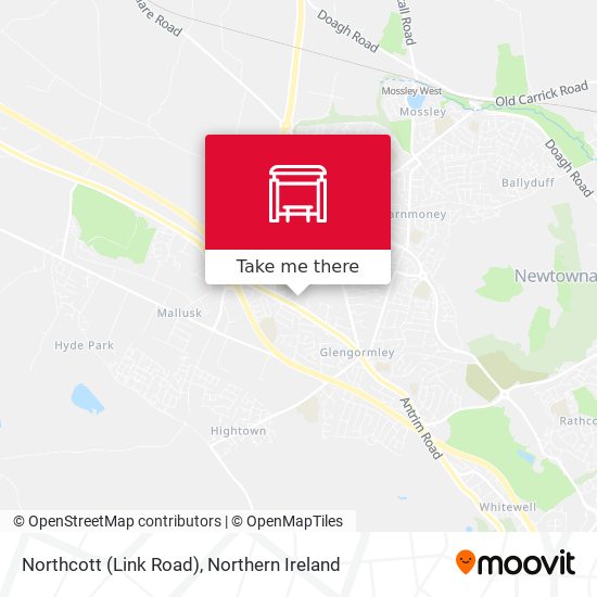 Northcott (Link Road) map