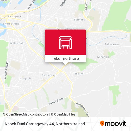 Knock Dual Carriageway 44 map