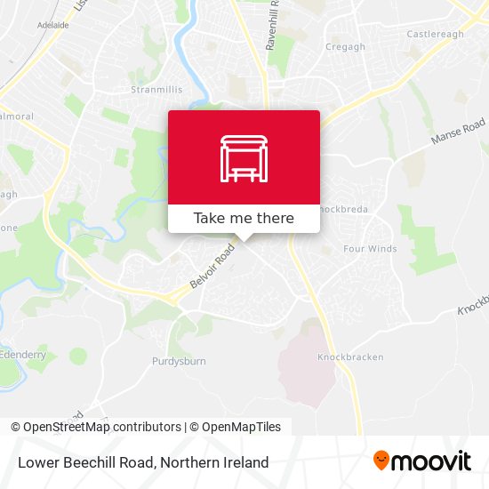 Lower Beechill Road map