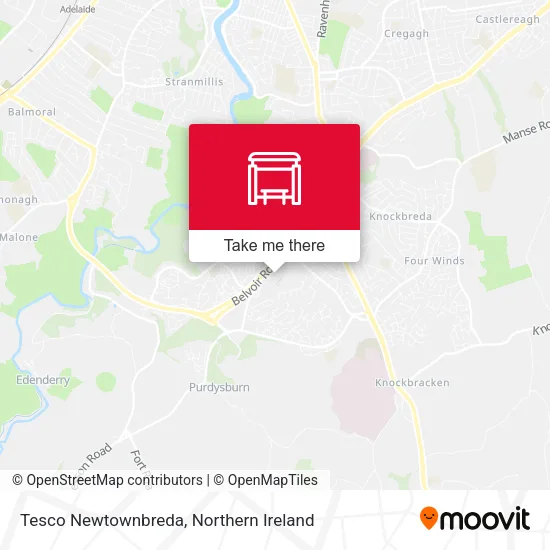 Tesco Newtownbreda map