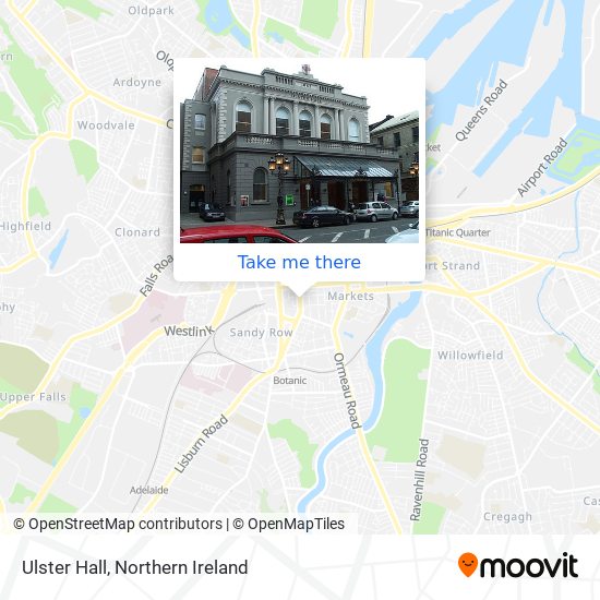 Ulster Hall map