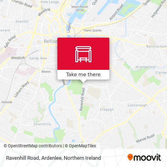 Ravenhill Road, Ardenlee map