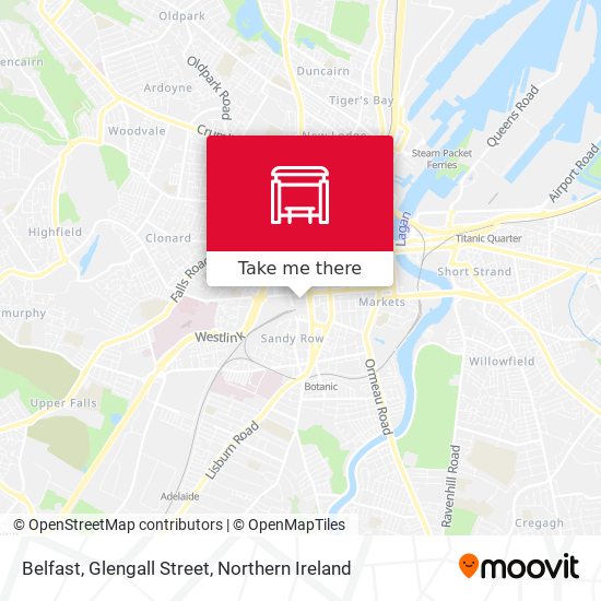 Belfast, Glengall Street map