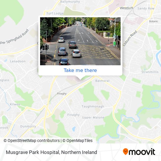 Musgrave Park Hospital map