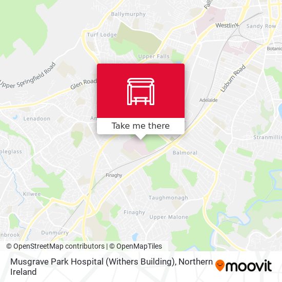 Musgrave Park Hospital (Withers Building) map