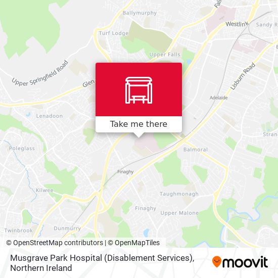 Musgrave Park Hospital (Disablement Services) map