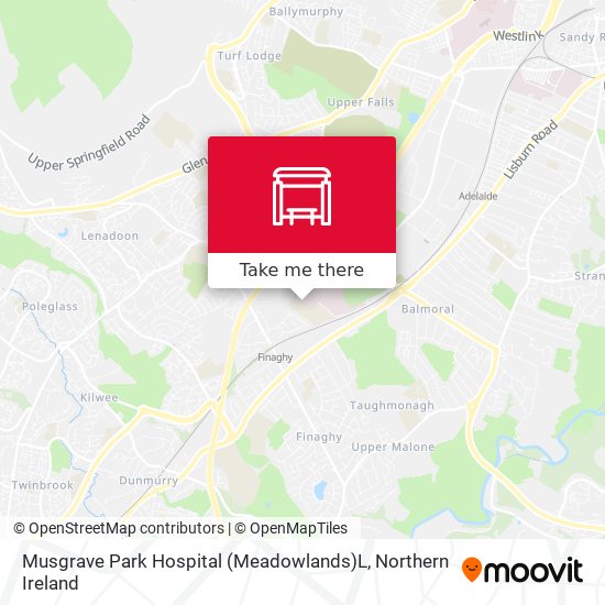 Musgrave Park Hospital (Meadowlands)L map