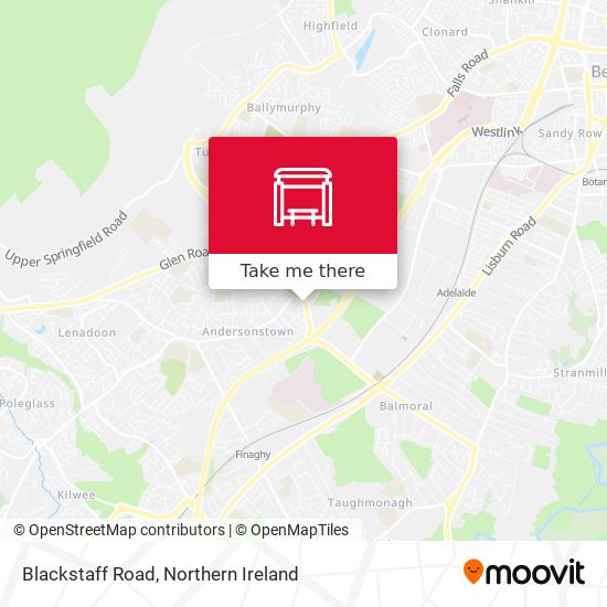 Blackstaff Road map