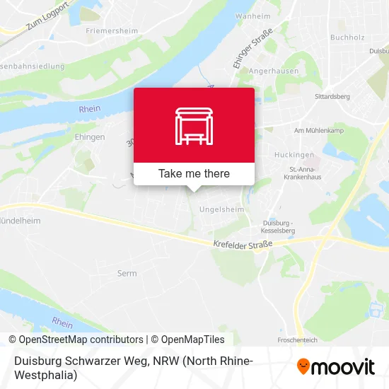Duisburg Schwarzer Weg map