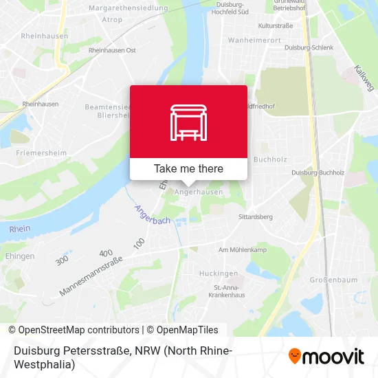 Duisburg Petersstraße map