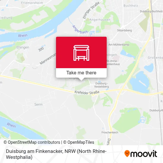 Duisburg am Finkenacker map
