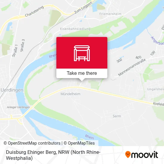 Duisburg Ehinger Berg map
