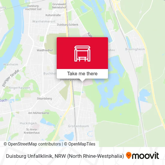 Duisburg Unfallklinik map