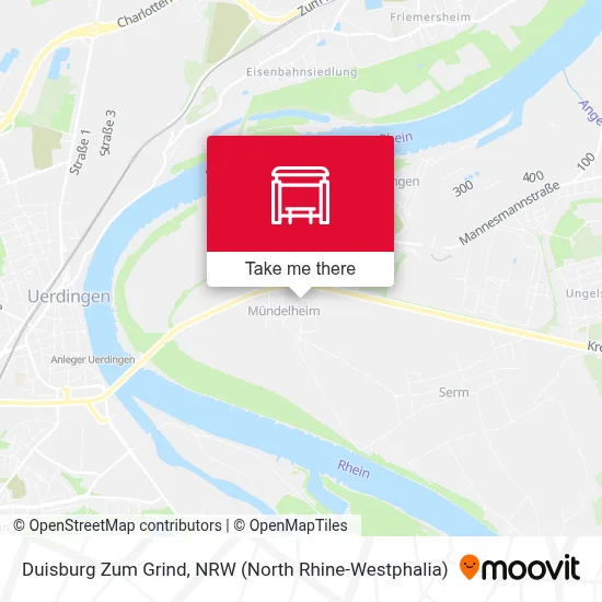 Duisburg Zum Grind map