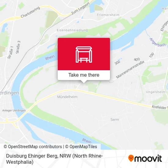 Duisburg Ehinger Berg map