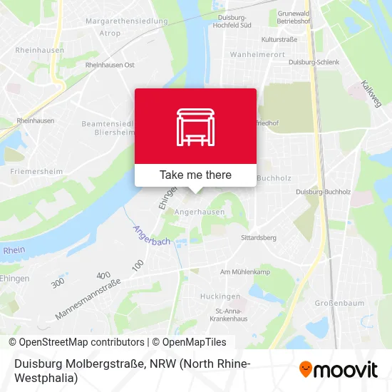 Duisburg Molbergstraße map