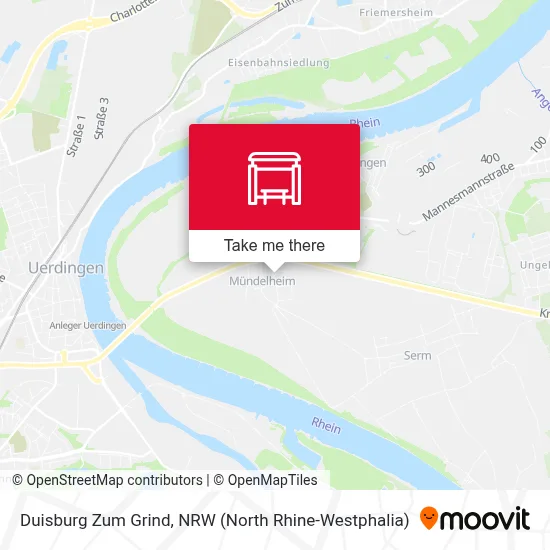 Duisburg Zum Grind map