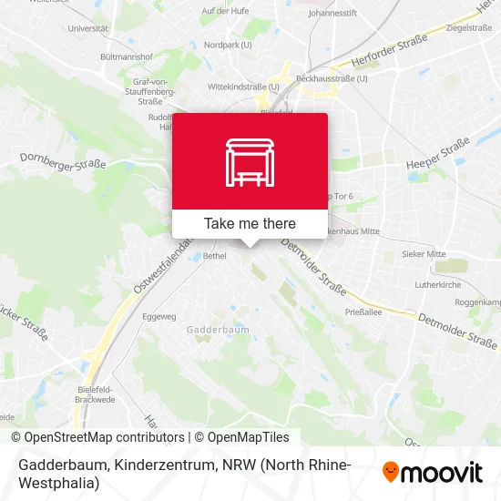 Gadderbaum, Kinderzentrum map