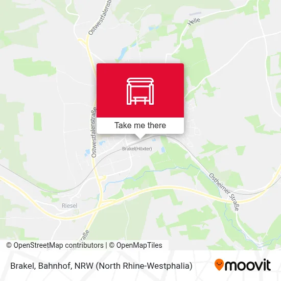 Brakel, Bahnhof map