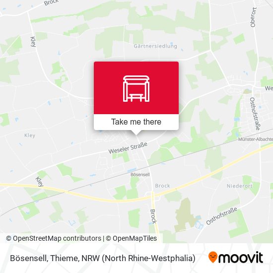 Bösensell, Thieme map