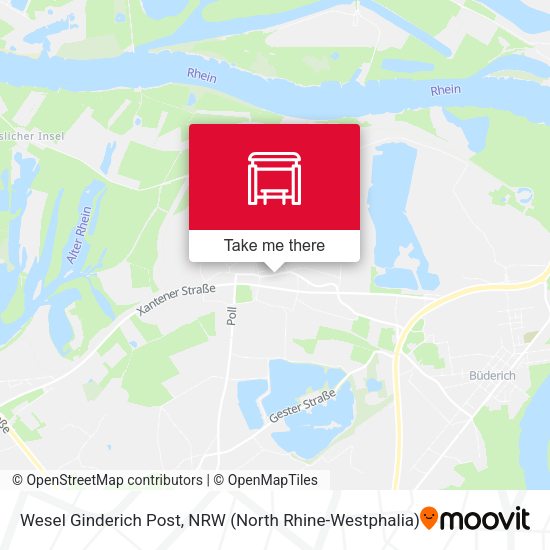 Wesel Ginderich Post map
