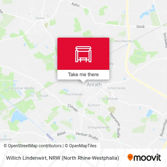 Willich Lindenwirt map