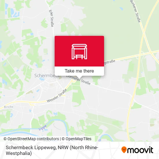 Карта Schermbeck Lippeweg