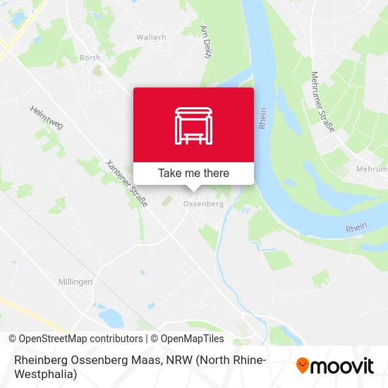 Карта Rheinberg Ossenberg Maas