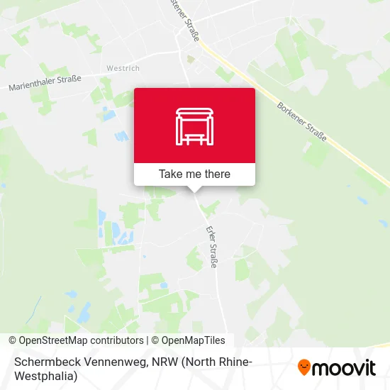 Schermbeck Vennenweg map